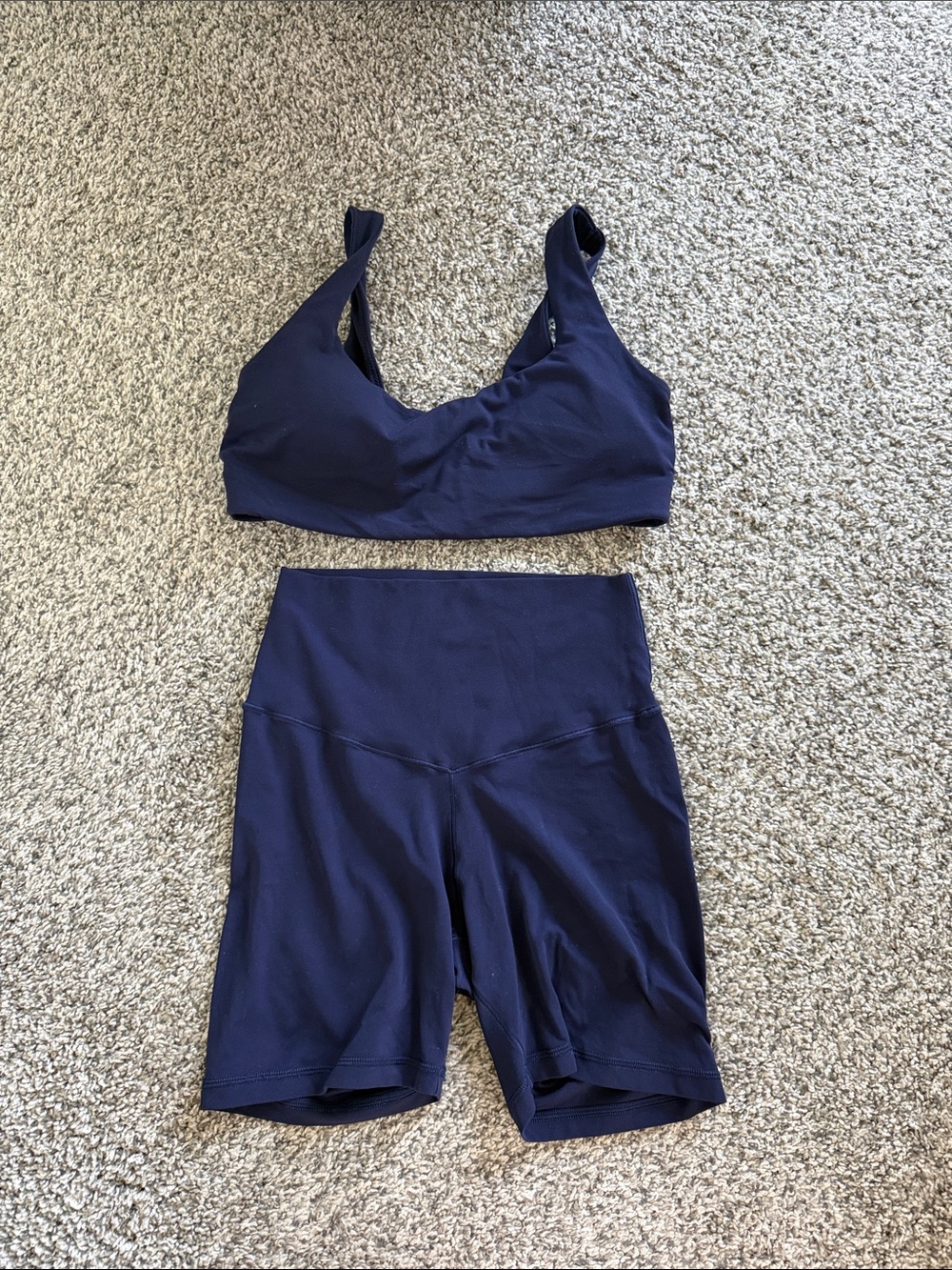 Aerie offline real me xtra matching sports bra and biker shorts